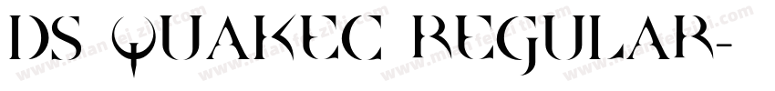 DS QuakeC Regular字体转换